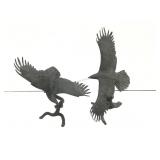 Metal Eagle Figurines.