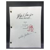 Multi-Autographed Script from 1992 Basic Instinct