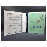 Multi-Autographed Draft Script from 1988 Twins,