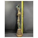 29in. MCM Signed Abstract/Brutalist Solid Brass