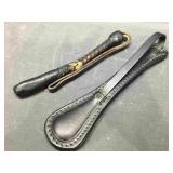 Pair of Leather Keychains. Approx 10in