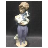 Lladro 7609 Perrito Convaleciente Porcelain