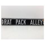 Rat Pack Alley 36in. Metal Porcelain Enamel