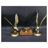 Brass Eagle Sculptures