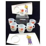 Vintage McDonalds FideKing Glass Coffee Mugs and