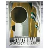 Holland America New Stratendam Travel Poster.