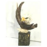 19in H Resin Eagle Sculpture
