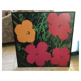 Andy Warhol flowers print from High end hotel,