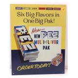 Pez Metal Advertising Sign 12x16