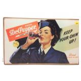 Dr. Pepper Metal Advertising Sign. 17x10