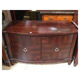 Solid wood entertainment center, approx 46x24x30