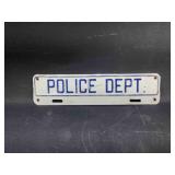 Police Dept. License Plate Topper