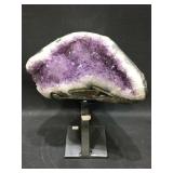 4.36kg Amethyst Crystal Geode Cluster on Stand