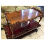 Hand carved Solid wood coffee table, approx