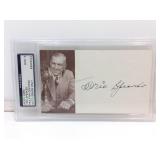 Signed Tris Speaker PSA/DNA Certified Cased Photo