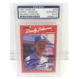 Signed Randy Johnson PSA/DNA Certified Cased Card