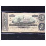 $20 Confederate Note 1864