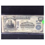 National Currency $10Note 1902 Quaker city