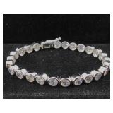 Sterling Silver bracelet sz 8" 21g