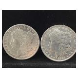 1881-O & 1883-S Morgan Silver Dollars