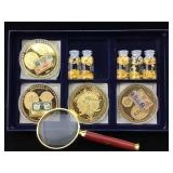 Comm. Tokens, Real Gold Flakes and more