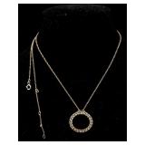 14K Gold necklace "tangled " as is 2.3g