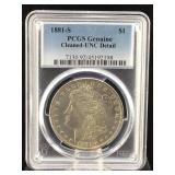 1881 S Silver Morgan dollar PCGS