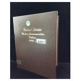 Silver Commerative coin collection book 95-2001