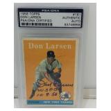Signed Don Larsen PSA/DNA Certified Topps Cased