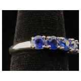 Sterling Silver ring with gemstone sz 7