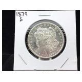 1879 S Silver morgan dollar Mint state