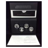 Silver 4 coin Liberty 225th ann set