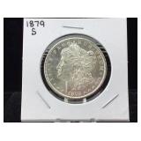 1879 S Silver morgan dollar Mint state