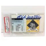 Signed Eddie Mathews PSA Certified Cased