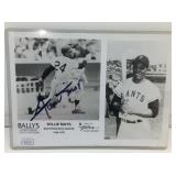 Signed Willie Mays JSA Certified Promo Photo Card
