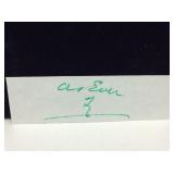 Signed Ty Cobb Certified Complimentary Close As