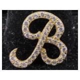14K Gold pendant "B" 1.5g