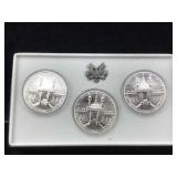 Silver commerative dollar in box