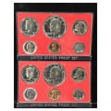 2- US coin proof sets 1970