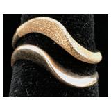 14K Gold rings 3.2g sz 8