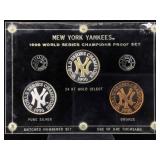 Silver 999 New York Yankees 1998 proof set