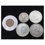 Silver half dollars and more