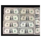10-RARE Barr Notes US $1 bills