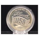 1991 USO Comm. Silver Proof Dollar with Box and