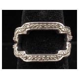 New Sterling Silver Ring Set with Gemstones -