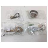 Assorted costume jewelry.