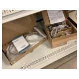 Household Plumbing parts. In boxes.
