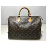Louis Vuitton Monogram Speedy 35. Made In France.
