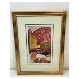 Las Vegas Fremont street print. Framed to 18x24
