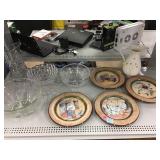Assorted glassware.